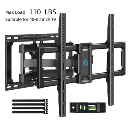 Heavy Duty TV Wall Mount 40-85 Inch 132 lbs – Full Motion Dual Articulating Arms, Tool-Free Tilt Swivel Extend Rotate Level, VESA 600x400mm, Fits 16" Studs, Steel Bracket for Large Flat Screen TVs