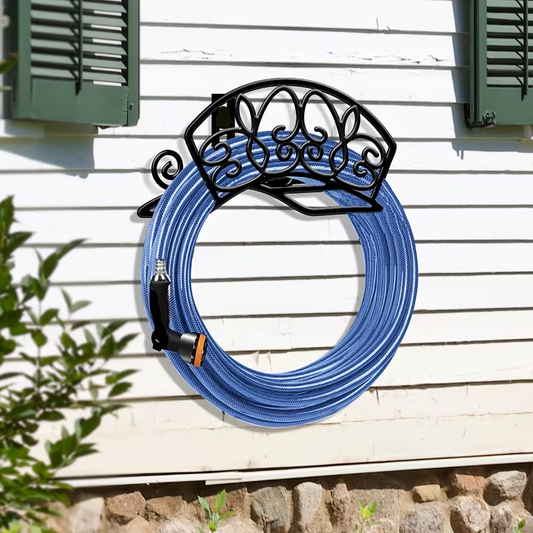Wall-Mounted Water Pipe Bracket Decorative Bird Butterfly Garden Hose Holder 11x6in