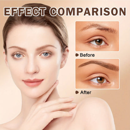 Waterproof Eyebrow Stamp Powder Kit Natural Arched Brow Shaping Long-Lasting Makeup for Women – Beginner Friendly Works on Dry & Oily Skin – Grey, Light Brown, Dark Brown Shades