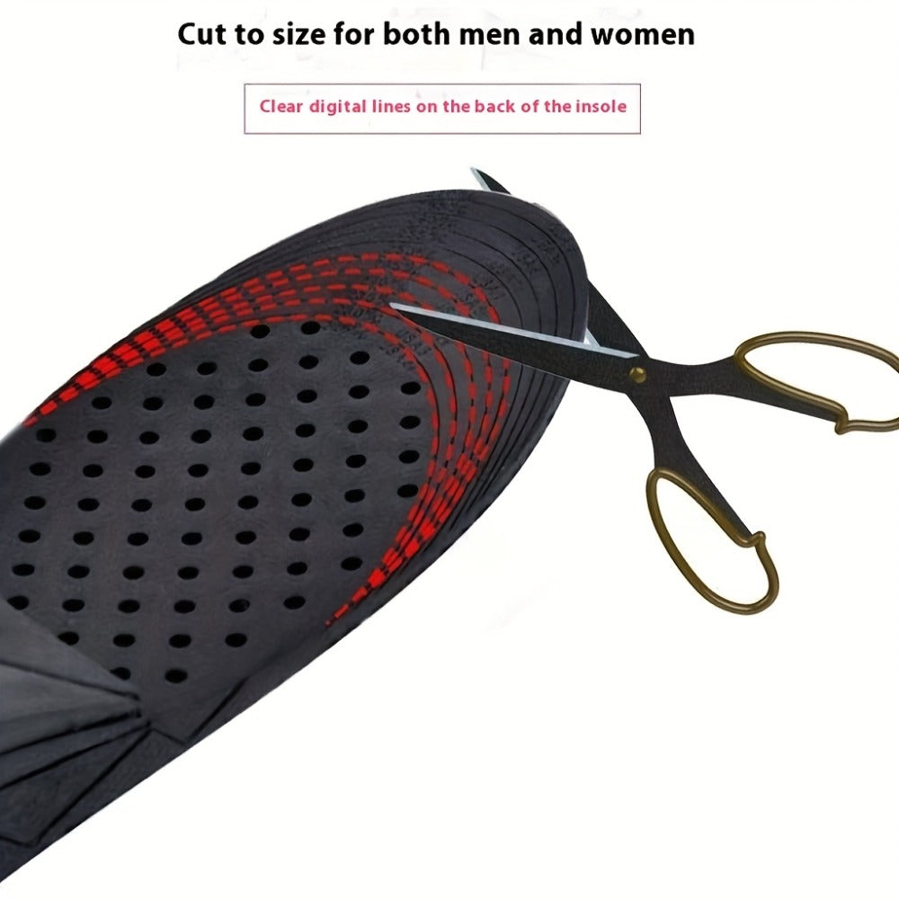 One-Pair Four-Layer Height-Increase Shoe Insoles with Adjustable 1.2- to 3.5-Inch Configuration