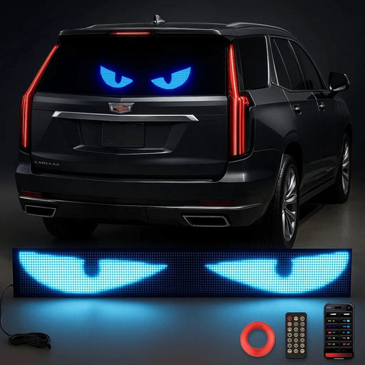 Programmable LED Scrolling Sign APP Custom Text & Animations - USB & Car Charger Powered Smart Display Board 4 Sizes for Bar Restaurant Car Window Christmas Birthday Party Decoration