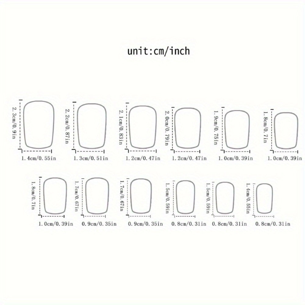 Matte Press On Nails 48 Pieces Black White Square – French Tip Butterfly Pattern Full Cover Detachable False Nails for Women | Elegant Nail Art Gift Set for Valentines Day Holiday Party Wedding
