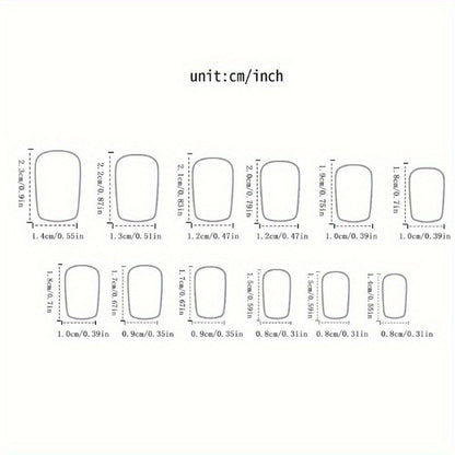 Matte Press On Nails 48 Pieces Black White Square – French Tip Butterfly Pattern Full Cover Detachable False Nails for Women | Elegant Nail Art Gift Set for Valentines Day Holiday Party Wedding