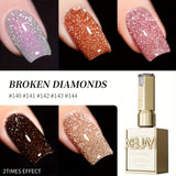Photo frame bottle with pastel diamonds 5pcs (140-144)