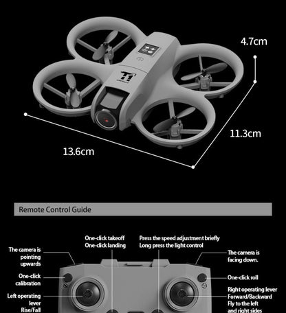 4K RC Airplane Auto Hover Dual Batteries Optical Flow WiFi FPV Camera One-Key Return Roll Anti-Shock Anti-Collision | Remote Control Plane for Kids Adults Beginners | Birthday Christmas Gift