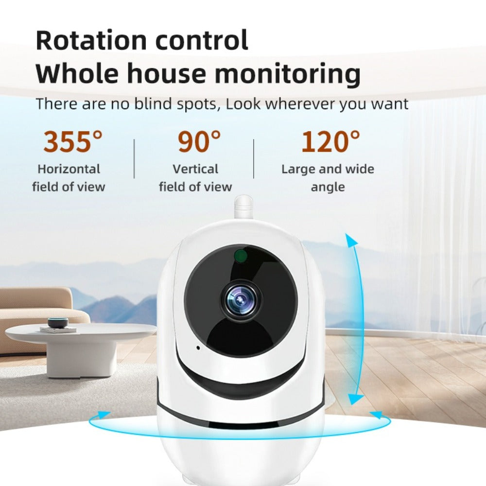 Indoor Security Camera 1080P WiFi Model with Night Vision, Motion Detection and Two-Way Audio
