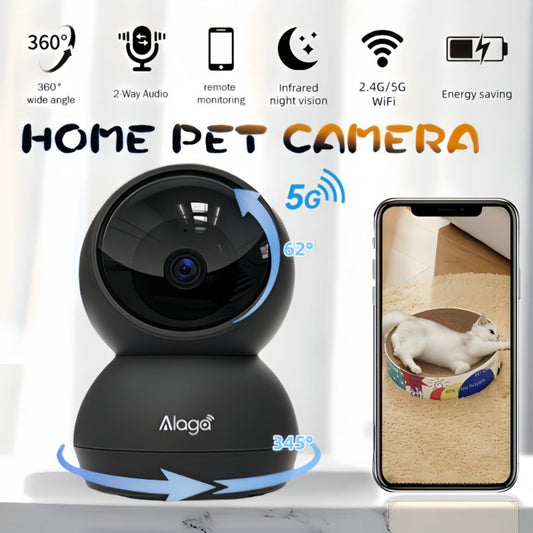 Indoor Security Camera 4MP Dual-Band WiFi Model with 360° Rotation, Night Vision and Two-Way Audio