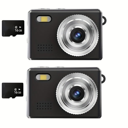 Keychain Mini Digital Camera 16X Zoom Autofocus & Shock-Proof, 2.8-Inch Screen Point-and-Shoot Cam for Travel & Vlog