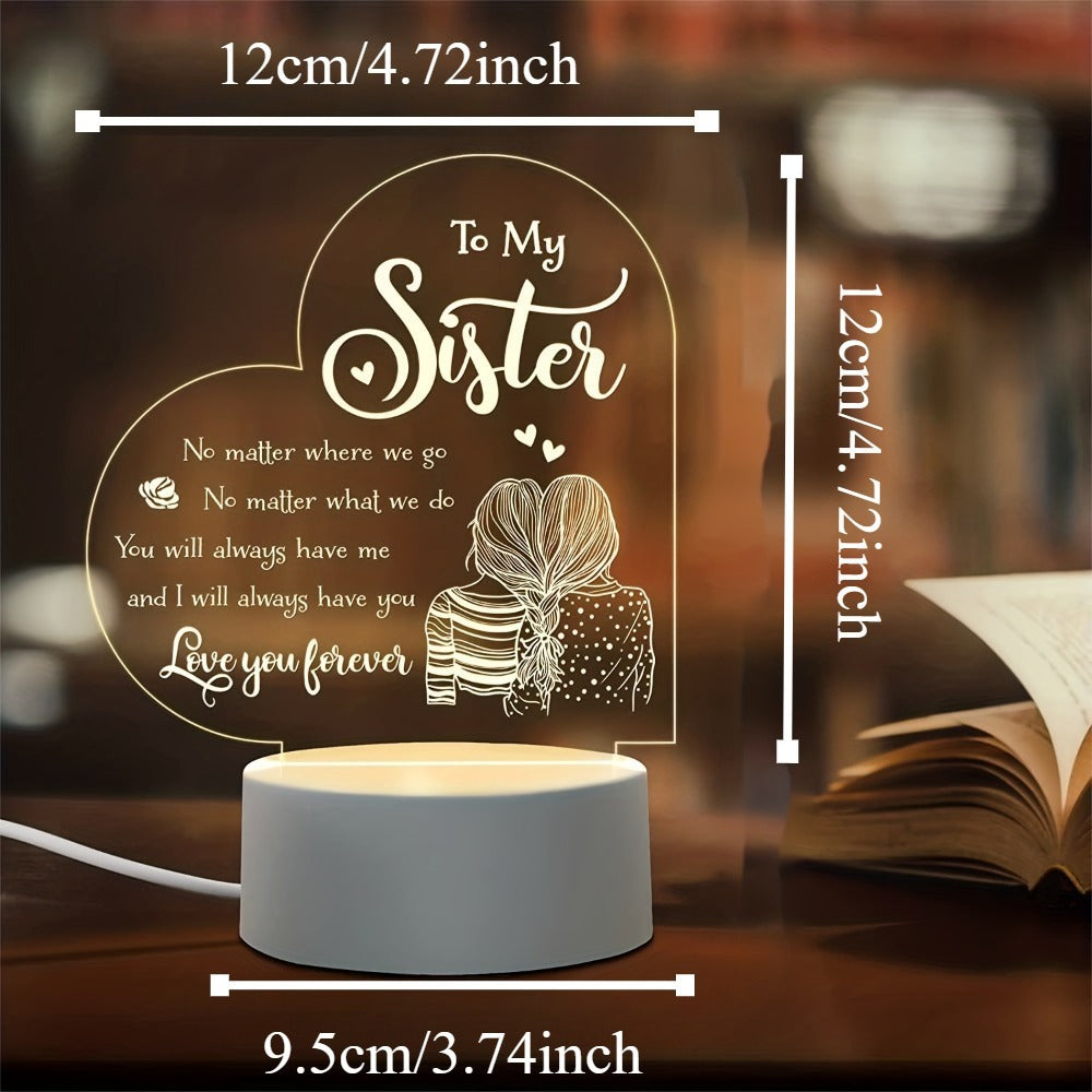 Space Floral Acrylic Night Light – Enchanting Galaxy Flower LED Desk Lamp, Aesthetic Bedroom Decor, Cute Room Accent Light, Unique Gift for Sister, Girls, Teens, Birthday & Any Occasion