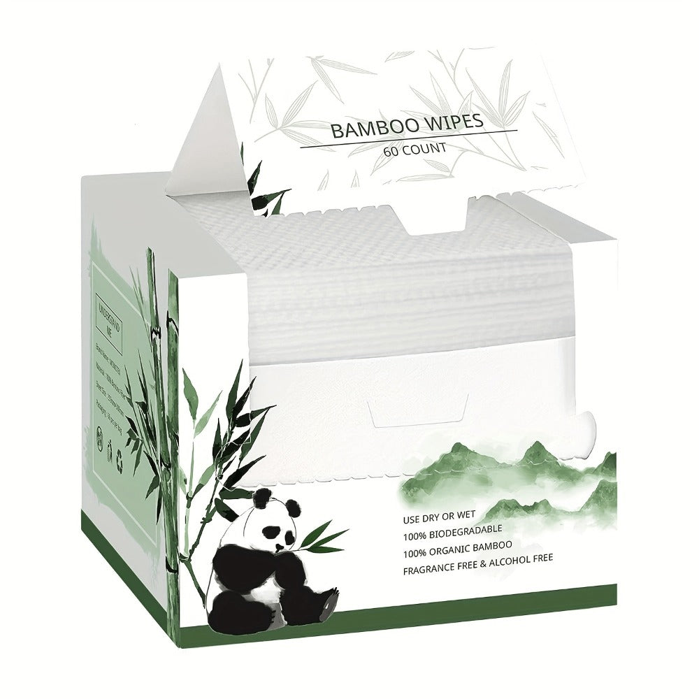 White Boxed Facial Cleansing Towels with 60 Sheets per Box in One- or Two-Box Checkout Options