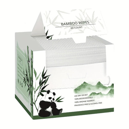 White Boxed Facial Cleansing Towels with 60 Sheets per Box in One- or Two-Box Checkout Options