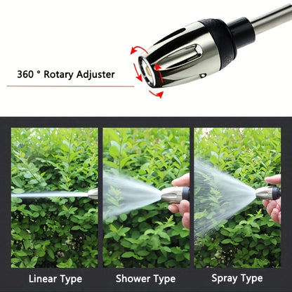High Pressure Car Wash Spray Gun with Adjustable Nozzle – 3/4" & 1/2" Quick Connect, Multi-Function Garden Hose Sprayer for Car Cleaning, Watering & Pet Wash