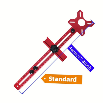 Router Circle Cutting Jig with Adjustable Red Guide Rail for Woodworking Routers and Circular Cutting Projects