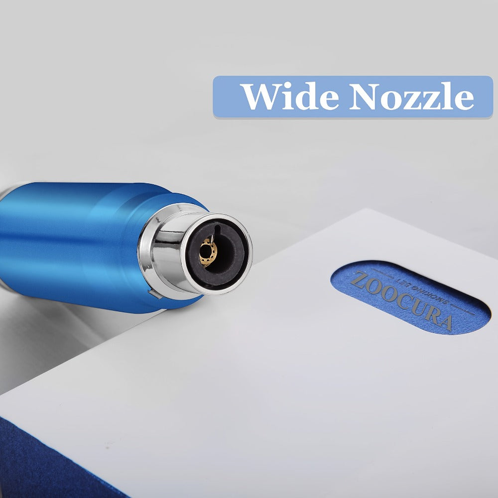 Blue Refillable Butane Torch Lighter with Adjustable Jet Flame, Wide Nozzle and Gift Box Included