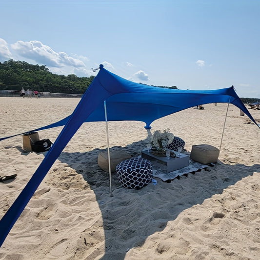 Beach Canopy Pop Up Sun Shelter Large 4-6 Person Portable Outdoor