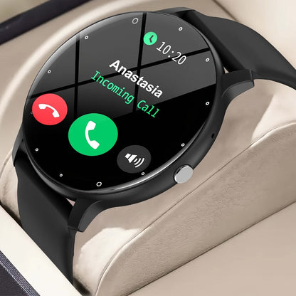 Smart Watch Round Display with Wireless Charging, 230mAh Battery, Music Control and Three Color Options