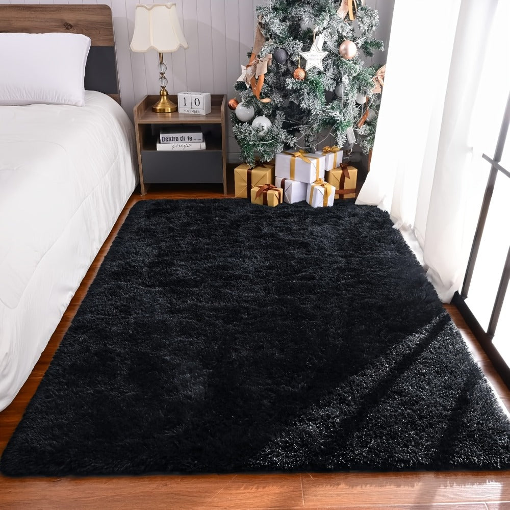 Fluffy Indoor Area Rug in Five Colors and Six Size Options for Living Room, Bedroom, Kitchen or Bathroom