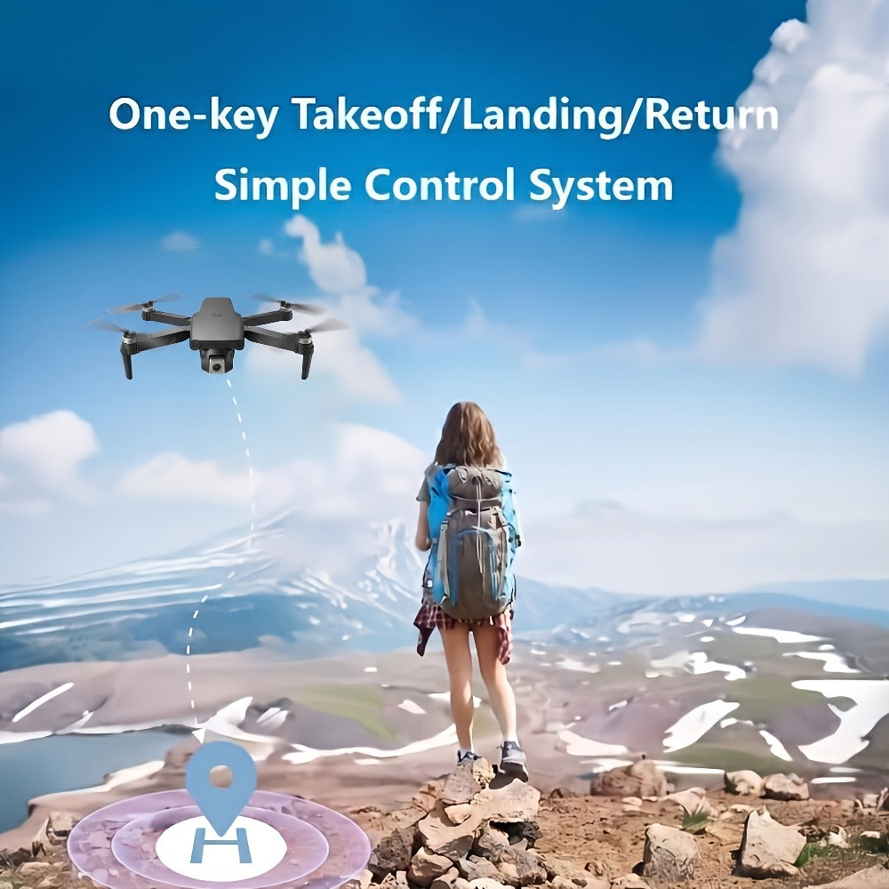 8K Brushless Motor Drone Obstacle Avoidance 2026 Upgraded Foldable Quadcopter 2 Batteries One-Button Return USB Charging Tools