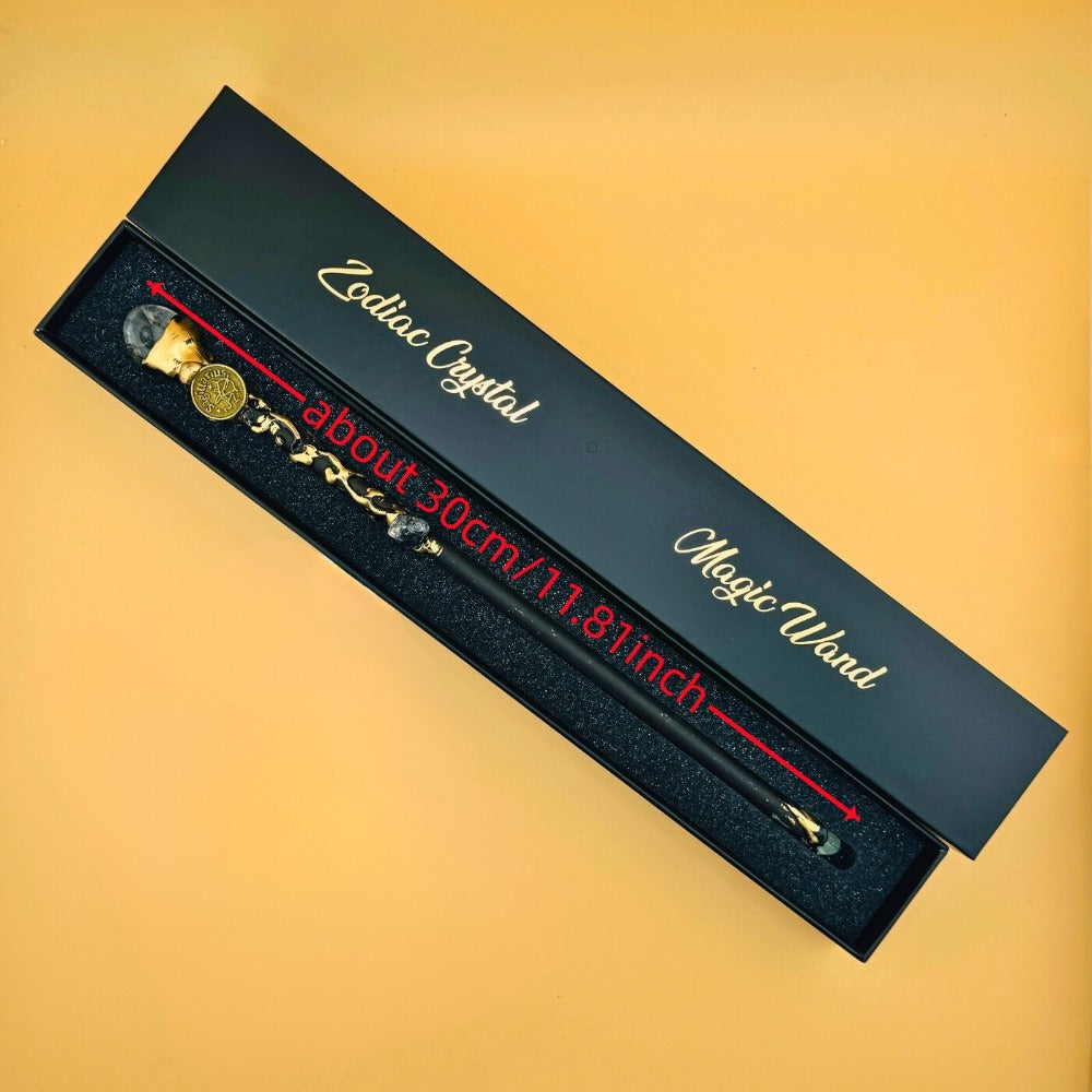 Costume Accessories Zodiac Crystal Wand with Gift Box and Twelve Astrological Sign Options for Dress-Up