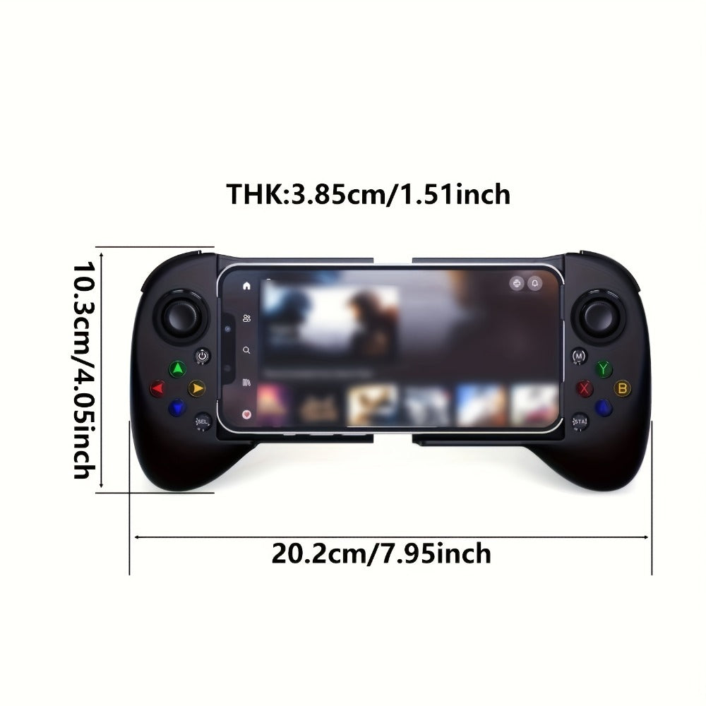 Wireless Mobile Gaming Controller Bluetooth 5.0 Retractable Gamepad – ShanWan Q13 for iPhone Android PC Steam, 25H Battery Type-C Charging, PUBG Fortnite Genshin Cloud Gaming Phone Controller Gift