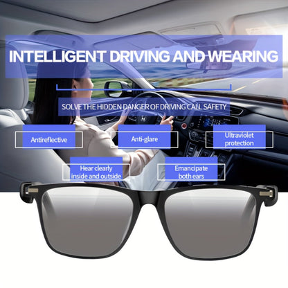 Anti-Blue Light Smart Audio Glasses Bluetooth 5.3 HiFi Open-Ear Wireless Calls Music Anti-UV Lens Noise Cancellation Rechargeable Unisex Outdoor Sports Wearable Tech Birthday Christmas Halloween Gift