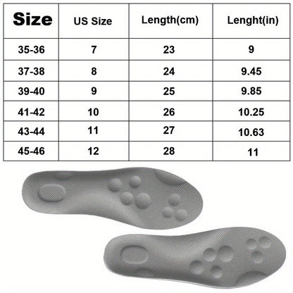 Three-Pair 4D Foam Shoe Inserts in Gray or Orange with Five EU Size Options for Everyday Footwear