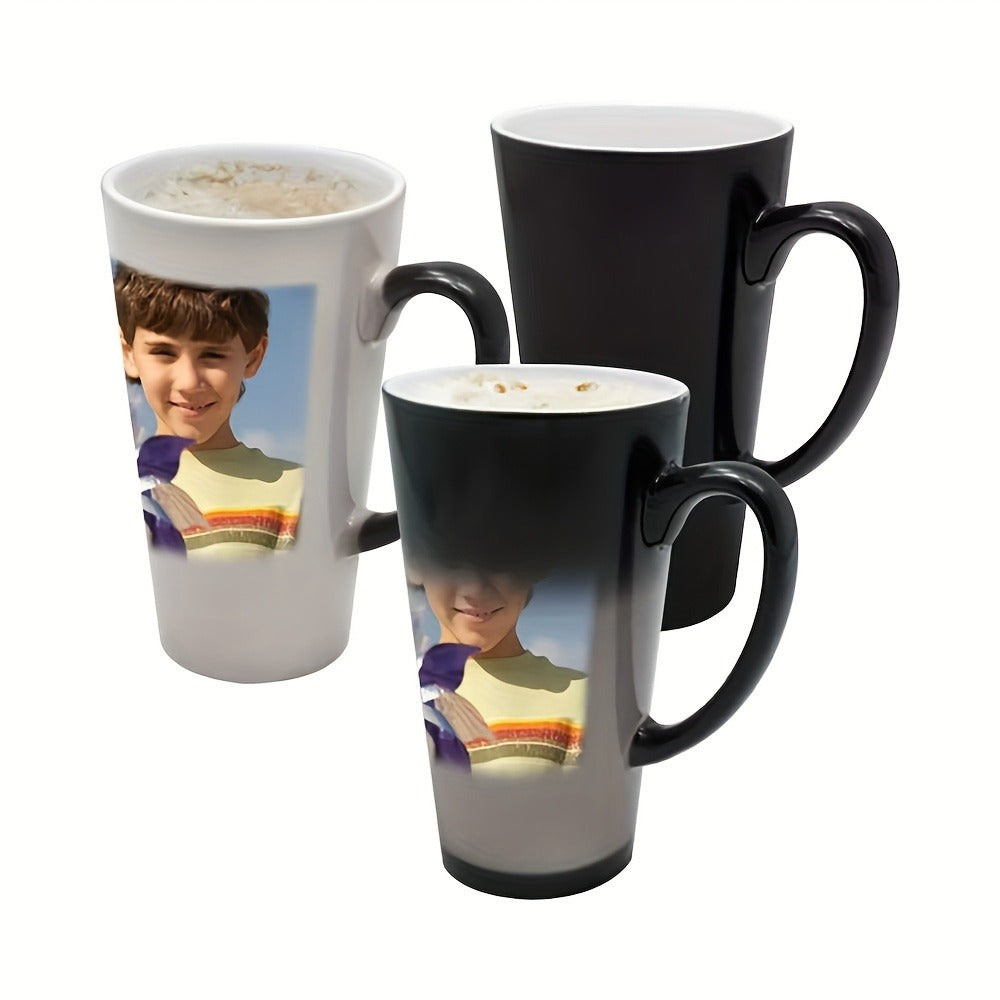 Custom Photo Mug 17 Oz – Personalized Ceramic Coffee Mug with Name, Photo & Logo Print – Color Changing Option – Unique Birthday & Holiday Gift for Elderly, Pet Lovers & Coffee Fans