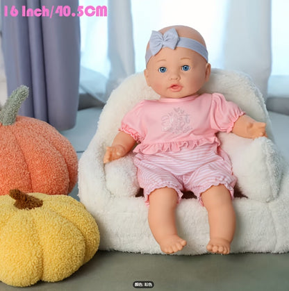 Reborn Baby Doll 12 Inch Lifelike Soft Newborn with Hat Socks & Pacifier Set – Realistic Pink Plush Silicone-Feel Doll Gift for Girls Kids Toddlers Birthday Christmas Valentine's Day Ages 3+