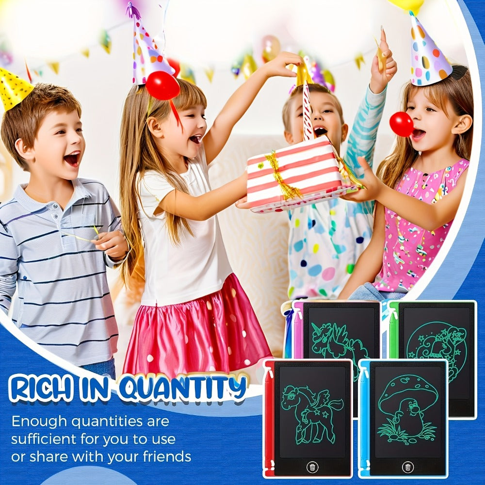 32-Piece 4.5-Inch Mini LCD Drawing Tablet Set with Styluses and Multicolor Frames for Group Activities