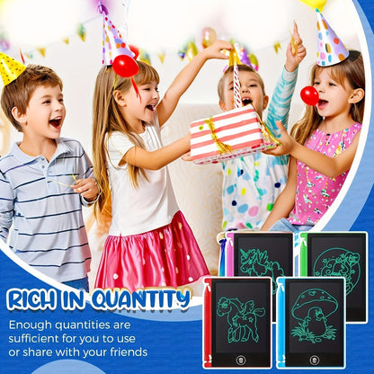 32-Piece 4.5-Inch Mini LCD Drawing Tablet Set with Styluses and Multicolor Frames for Group Activities