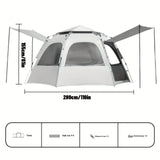 4-6 Person Camping Tent (length 110.24inch*width 94.49inch*height 62.2inch)