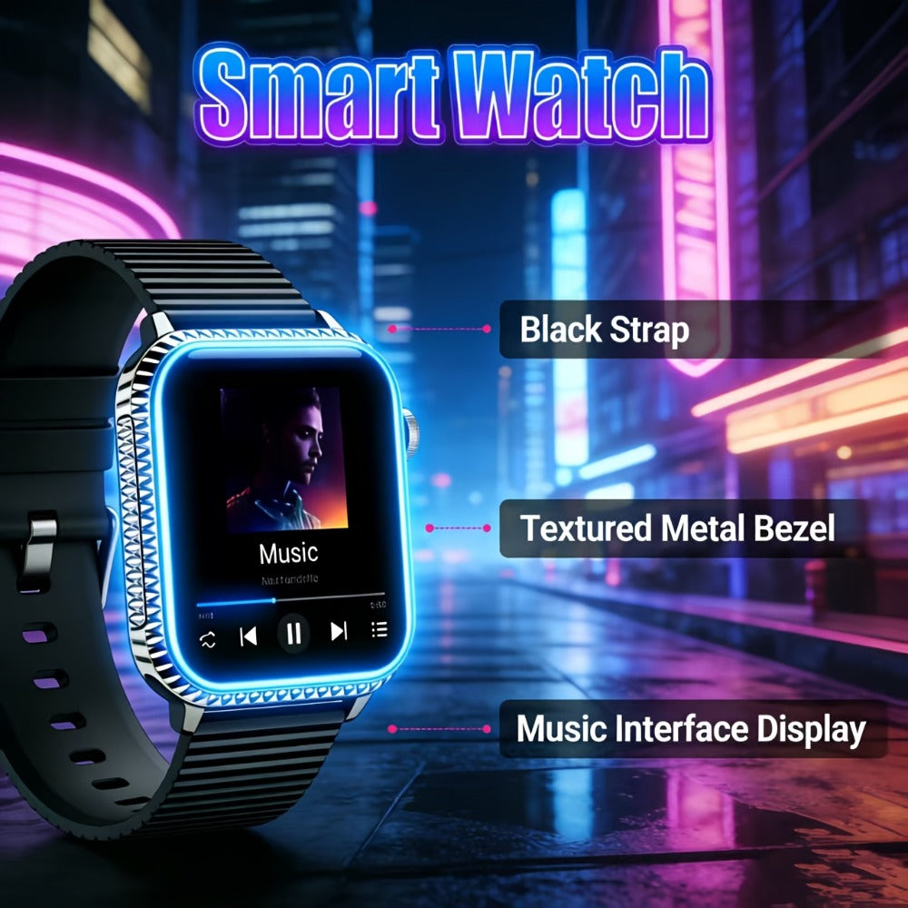 Smartwatch with Wireless Calling, Music Control, Sport Modes and One- or Two-Watch Packs for Couples