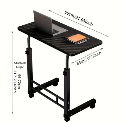 Adjustable Height Rolling Overbed Nursing Table 3-Layer Shelves Heavy Duty Bedside Tray for Elderly Patient Home Hospital Rehabilitation Care Laptop Desk 8 Colors Space Saving