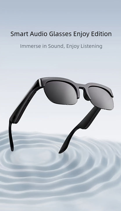 Smart Glasses Translation Eyewear with Photochromic Lenses, Wireless Earphones, Microphone and Rechargeable Battery