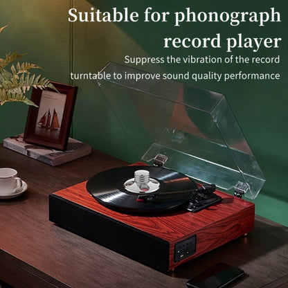 Vinyl Record Weight Stabilizer, 79 mm Metal Turntable Clamp in Solid or Four-Hole Black, Silvery and Golden Options