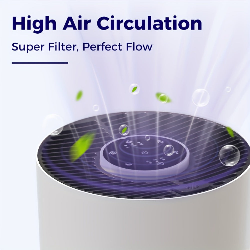 Air Purifier with H13 True HEPA 3-in-1 Filter, Sleep Mode and Single or Two-Unit Color Options