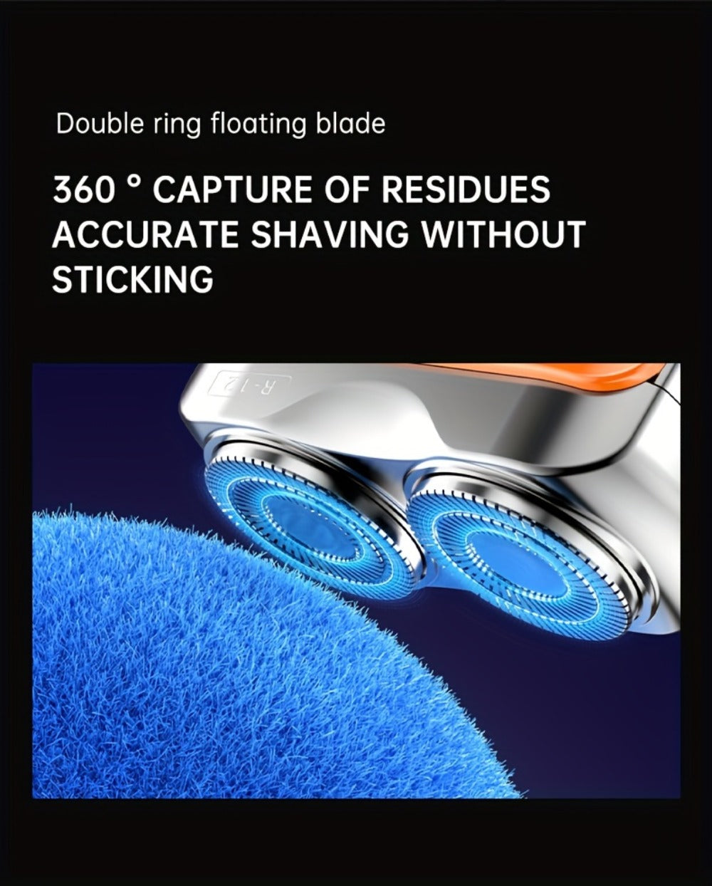 Electric Shaver for Men Magnetic Dual Blade Heads 2-Speed USB Rechargeable Mini Portable Razor Compact Travel Grooming Tool Multiple Colors Waterproof Version Available Orange Black Purple Blue White Grey
