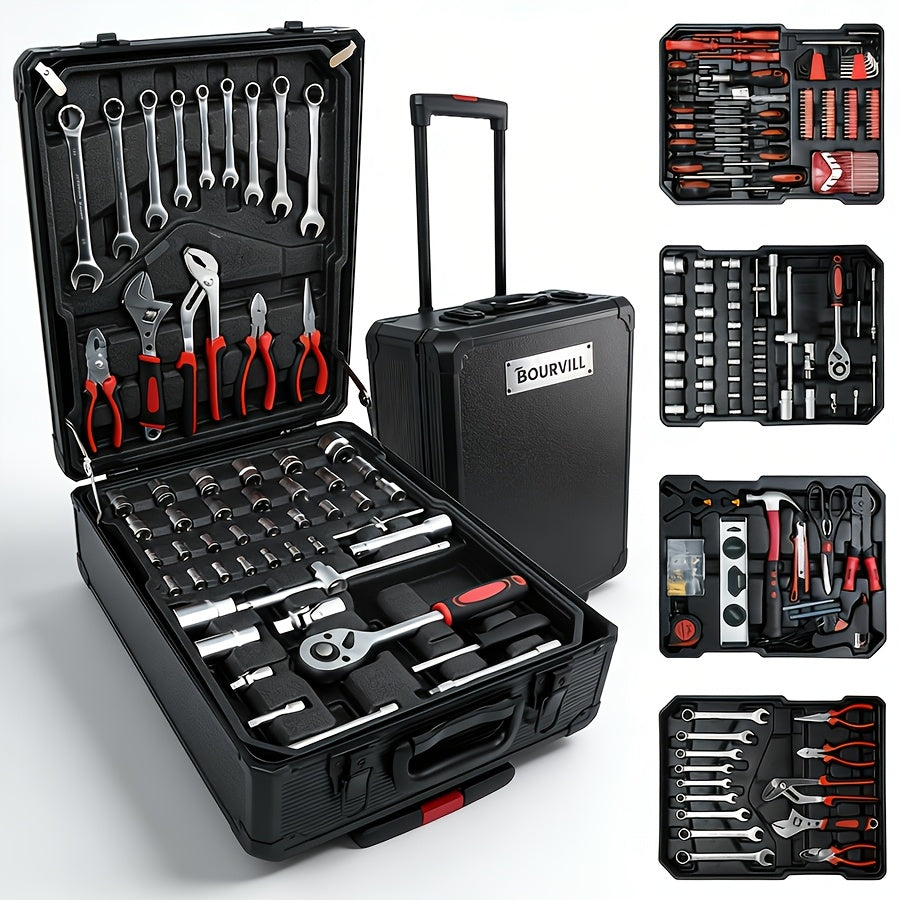 52-Piece Professional Tool Set – Multi-Function Home & Car Repair Toolkit with Portable Toolbox, Ideal Gift for DIY Enthusiasts and Auto Mechanics
