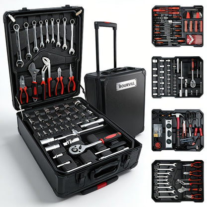 52-Piece Professional Tool Set – Multi-Function Home & Car Repair Toolkit with Portable Toolbox, Ideal Gift for DIY Enthusiasts and Auto Mechanics