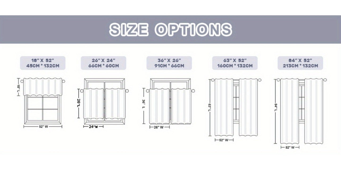 Striped Patchwork Window Curtain Set with Rod-Pocket Top, Six Colors and Five Panel-Count or Size Options