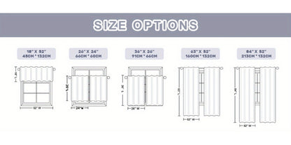 Striped Patchwork Window Curtain Set with Rod-Pocket Top, Six Colors and Five Panel-Count or Size Options