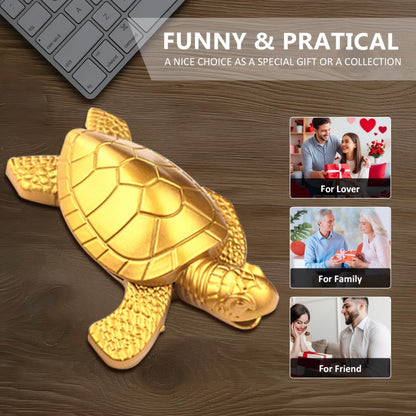 Turtle Lighter Refillable Flame - Creative Novelty Butane Lighter with Adjustable Flame, Aluminum Alloy Shell