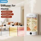 Upgraded Model - Aroma Diffuser + 3 Bottles of Essential Oils (Hilton + Shangri-La + Gardenia)
