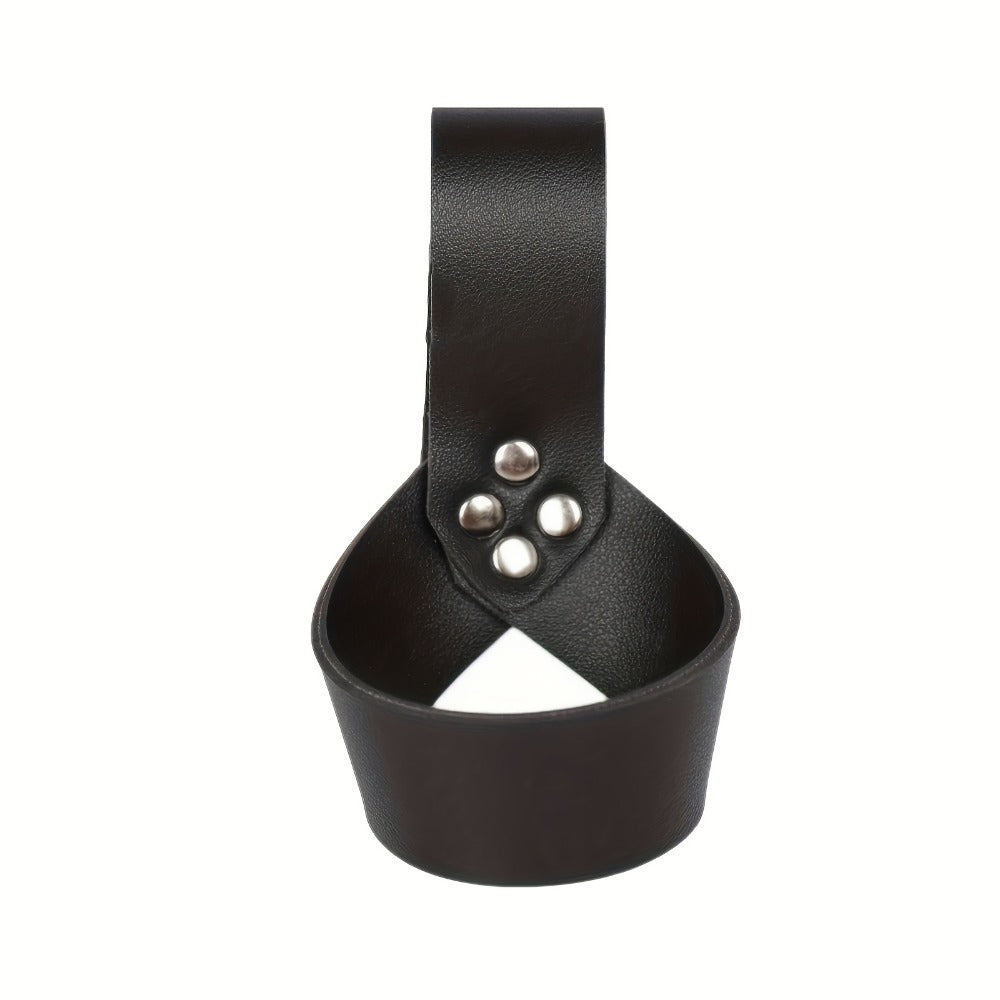 Costume Accessories Faux Leather Knife Sheath and Belt Options in Black or Brown for Medieval Outfits