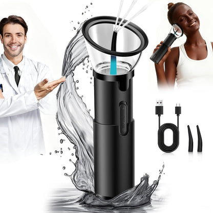 Electric Ear Wax Removal System – Water-Powered Ear Irrigation Flusher, IPX7 Waterproof, Safe & Effective Ear Cleaning Tool for Wax Buildup