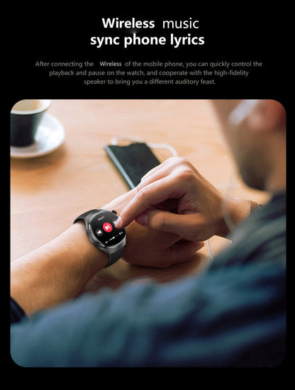 Smart Watch 360x360 Round Display with GPS, NFC, Wireless Calling and Five Strap Options for Men