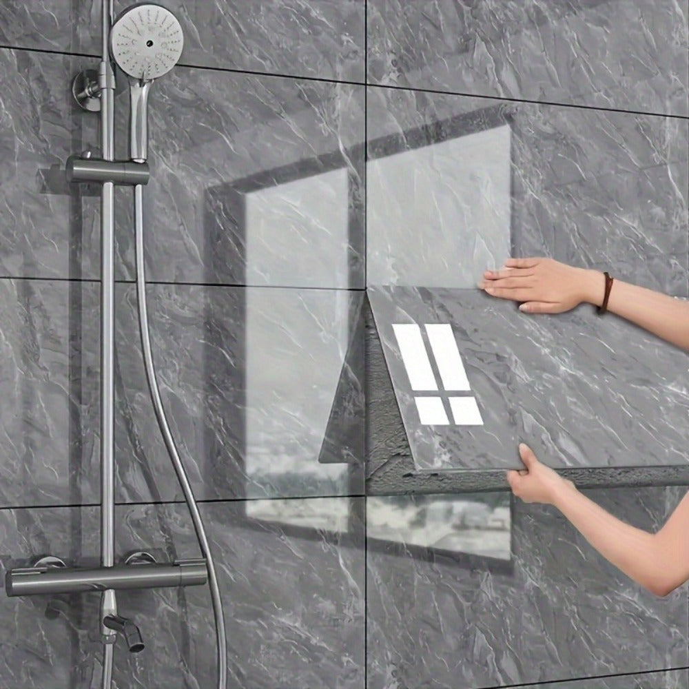 Peel and Stick Marble Wall Tiles - Self-Adhesive Waterproof Backsplash Panels for Kitchen Bathroom Living Room, Easy Install DIY Wall Sticker Decor (23.62"x11.81", 20/40 Pack)