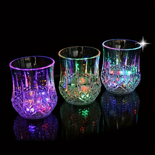 LED Light-Up Cups Glow in the Dark – Pineapple Induction Party Cups for Birthday Christmas Disco Valentine's Day (6.76oz)