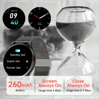 Smartwatch – AMOLED for Men SENBONO 1.43" HD Bluetooth Calling, 100+ Sport Modes, DIY Custom Watch Face, Heart Rate Sleep Blood Oxygen…
