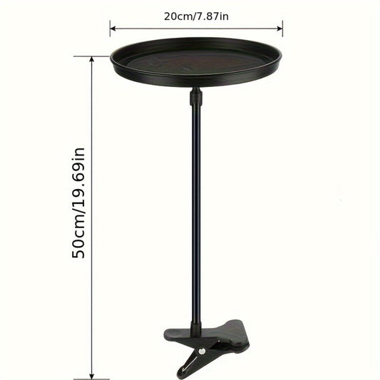 Car Seat Back Tray Table 360° Rotating - Foldable Food Drink Snack Organizer Tray for Car Interior, Non-Slip ABS Travel Tray for Road Trips
